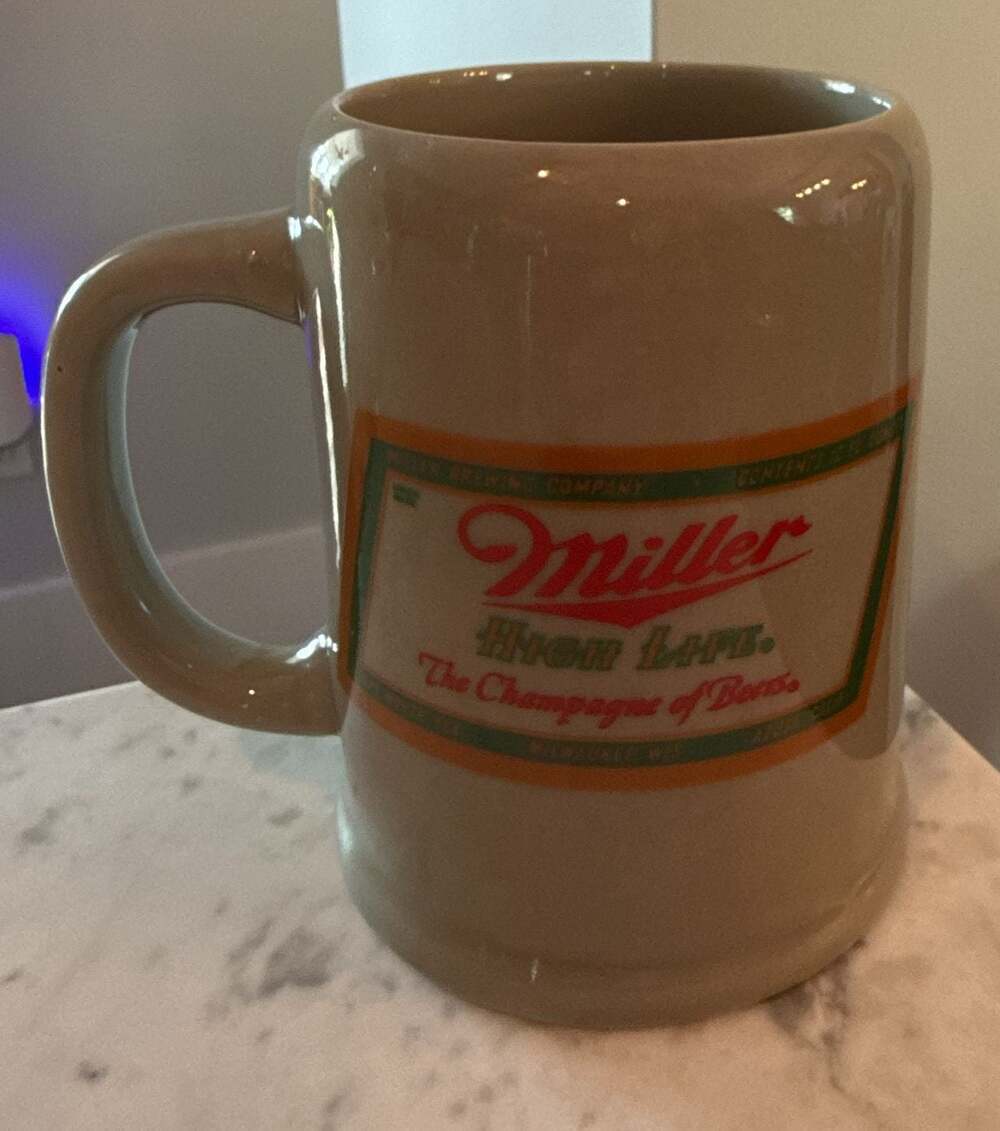 Vintage Miller High Life Ceramic Beer Mug Stein Made in Japan